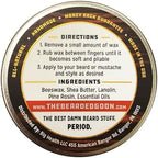 Ridiculously Strong Mustache and Beard Wax for Men | All Day Style Control to Tame Facial Hair | All Natural Handlebar Moustache Wax - 1oz (30ml)