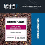 Tiesta Tea - Dried Hibiscus, Mother's Day Loose Leaf, Cut & Sifted Hibiscus Flower, Premium Blend, Non-Caffeinated, Make Hot or Iced & Brews Up to 200 Cups, 16 Ounce Resealable Bulk Pouch