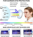 MARE AZZURO Computer Reading Glasses Women Blue Light Blocking Readers 0 100 125 150 175 200 225 250 275 300 350 400 500 600 (Pink, 2.5)