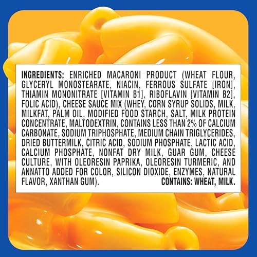 Kraft Easy Mac and Cheese, 18 Packets, for Easy Dinner or Dinner Sides, Original Flavor, No Artificial Flavors, Preservatives or Dyes, 38.7 oz