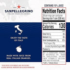 Sanpellegrino Italian Sparkling Drink Aranciata Rossa, Sparkling Orange and Blood Orange Beverage, 11.15 Fl Oz (Pack of 24)