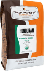 Fresh Roasted Coffee, Organic Honduran Marcala | USDA Organic, 100% Single Origin, Kosher | Medium Roast 2 lb (32 oz) Whole Bean