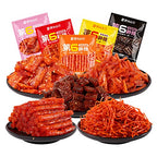 Handmade Latiao Spicy Strips Gift Pack, Instant Classic Slightly Spicy and Sweet Flavor Chinese Special Snack Food, Ready to eat Spicy Snacks, Nostalgia Spicy Stick Small Gluten, Vegan (30 bags)