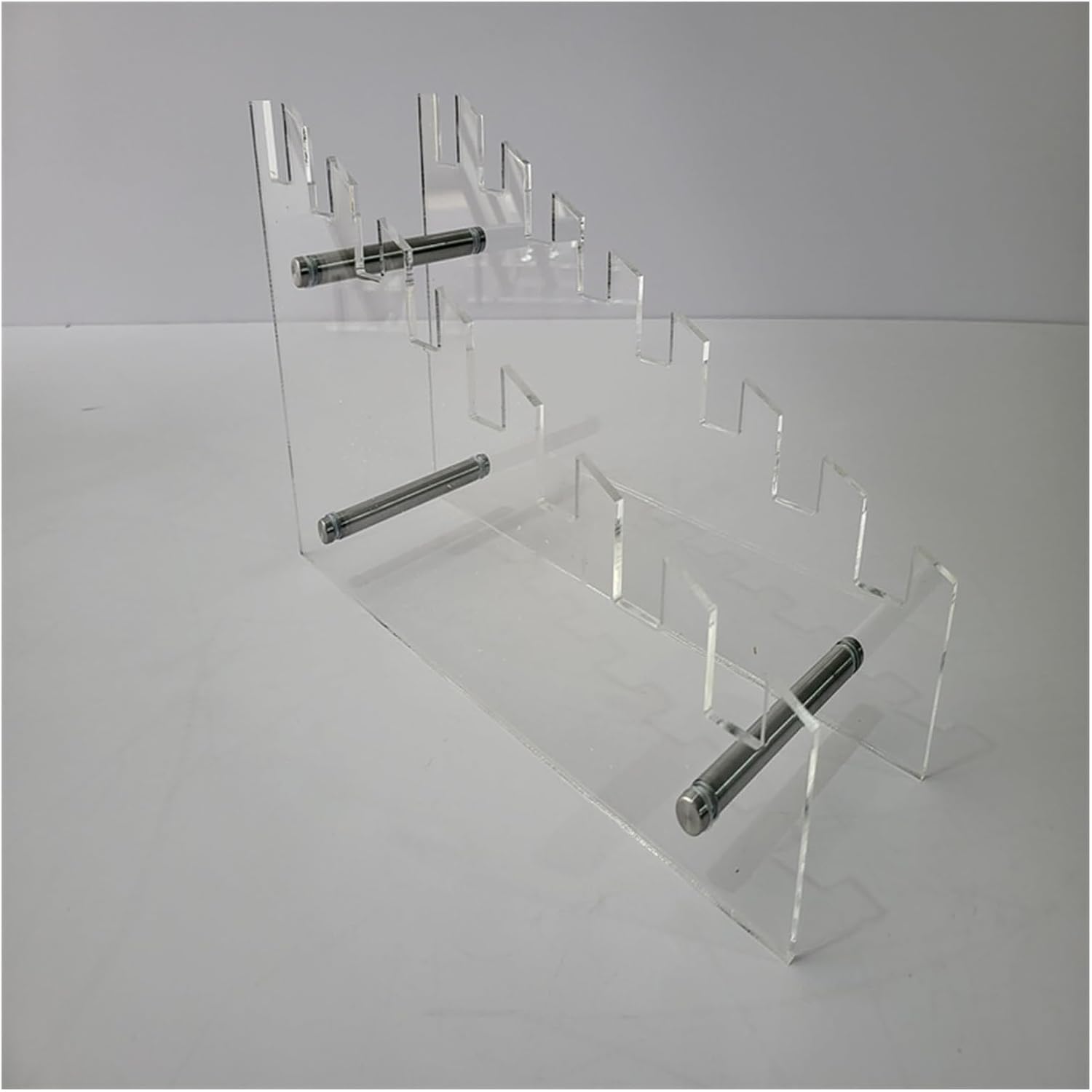 XPLKQXE Floor Tile Display Stand, Clear Acrylic Porcelain Tile Holder Shelf, Easy to Assemble Ceramic Tile Sample Show Rack, Craft Shows Exhibition