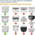 Professional Animal Stainless Steel Comb Set for A5-style Detachable Blade Clippers, Snap-On Size #10/15/30 for Pets, Dogs, Cats, and Horses (Not Compatible with 5-in-1 Blades)