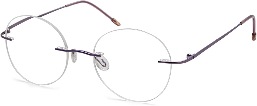 Eyekepper Frameless Reading Glasses Women - Round Rimless Readers Men +2.50