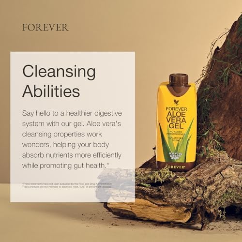Forever Living - Aloe Vera Gel - 99.7% Pure Inner Leaf Aloe Vera Juice - Preservative-Free - 11.15 fl oz (Pack of 6)