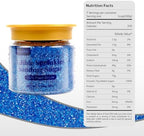 Deep Blue Sanding Sugar Sprinkles, 150g, Blue Rim Crystals Sanding Sprinkles for Cake decorating, Cupcake Toppers, Cookies, Baking Cake Decoration, Party Holiday Birthday Supplies