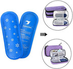 Luxja Ice Packs for Insulin Travel Case (Pack of 4), Reusable Ice Packs for Insulin Cooler (4 Pack)