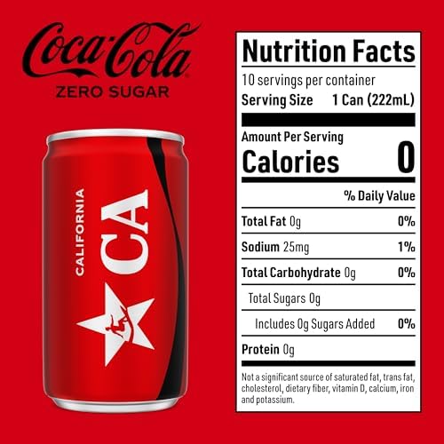 Coca-Cola Coke Zero Sugar Diet Soda, 10 Pack