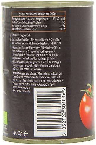 Biona Organic Chopped Peeled Tomatoes (400g) - Pack of 2