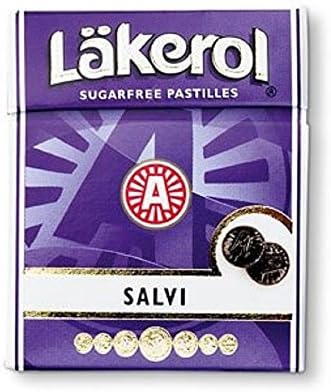 Läkerol Licorice Sugar Free Pastilles (4 Pack/Boxes) Imported Swedish Licorice (Salvi)