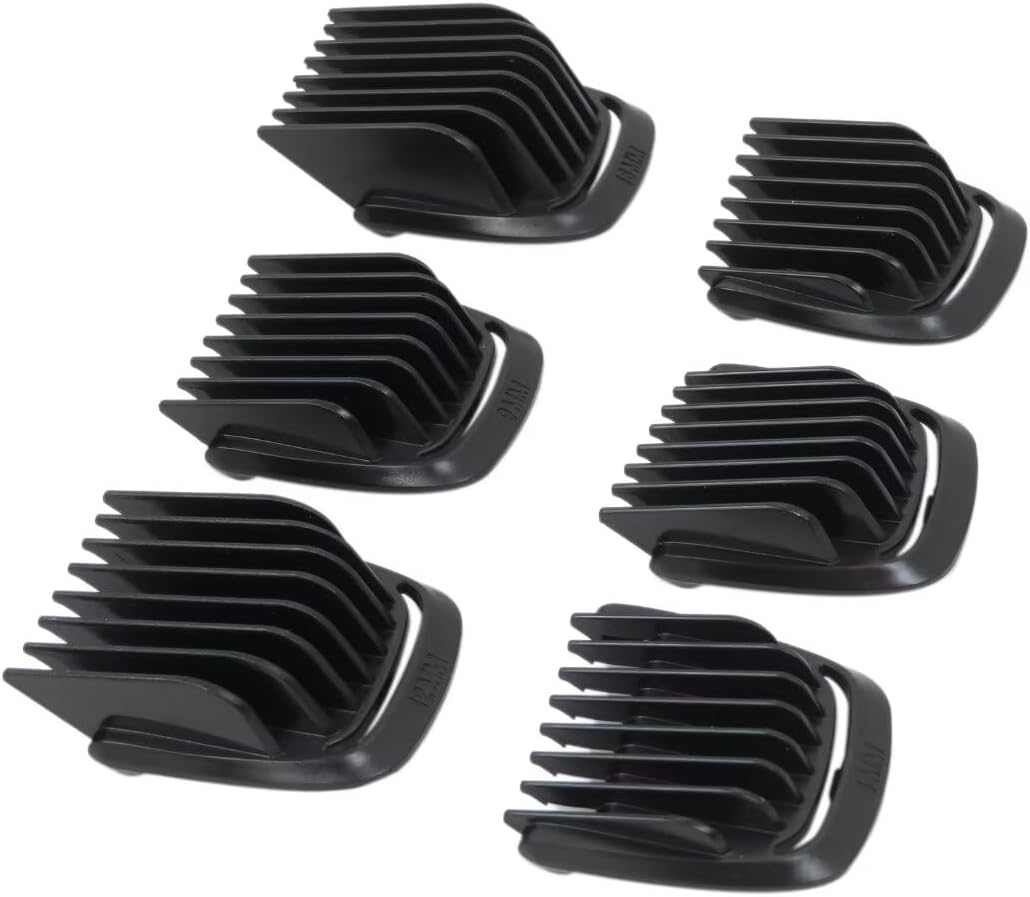 Trimmer Replacement 16mm/12mm/9mm/4mm T Blade Haircut Guide Comb Guard Set Fit for Phi lips norelc 41mm Extra Wide T Blade