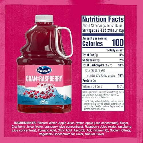 Ocean Spray® Cran-Raspberry® Cranberry Raspberry Juice Drink, 101.4 Fl Oz Bottle