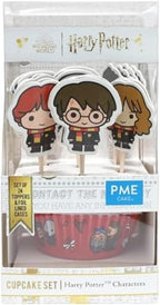 PME Harry Potter Birthday Cupcake Decorating Kit (Set of 24 Cases & Toppers)