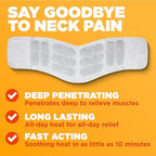 ThermaCare Heat Wraps for Neck & Shoulder Pain Relief - Portable Adhesive Heating Pads with 16-Hour Therapeutic Heat - Drug-Free Muscle & Joint Soothing Patches (5-Count)