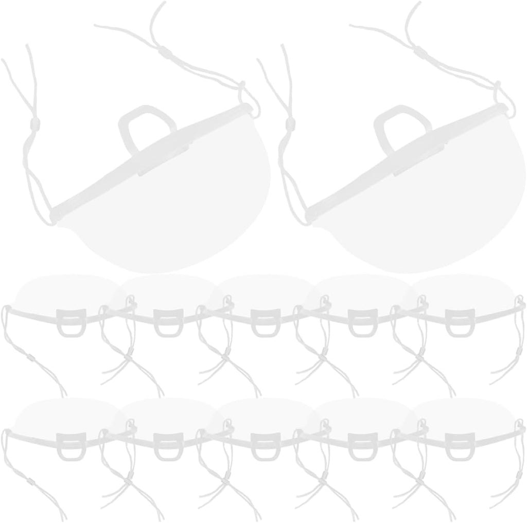 MAGICLULU 20Pcs Chef Masks Anti-Fog Plastic Nose Mouth Covers for Restaurant Kitchen Food Service Safety