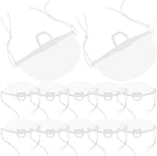 MAGICLULU 20Pcs Chef Masks Anti-Fog Plastic Nose Mouth Covers for Restaurant Kitchen Food Service Safety