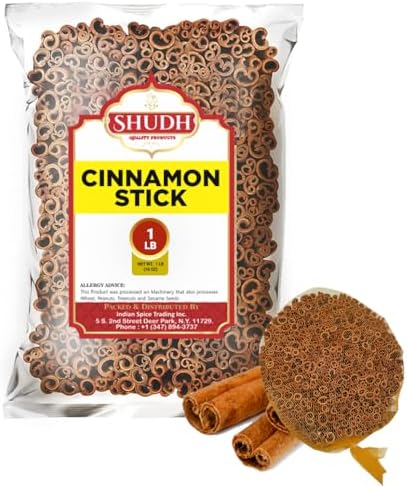 SHUDH Cinnamon Sticks 1 LB | Cassia Cinnamon | Canela | Perfect for Baking, Cooking & Beverages & Oatmeal| 2 3/4" Length | 100% Raw From Indonesia