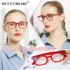 OCCI CHIARI Red Reading Glasses For Women Designer Reader 1.0 1.5 2.0 2.5 3.0 3.5 4.0 5.0 6.0 1.25 1.75 2.25 2.75