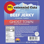 Centennial Cuts Beef Jerky – Ghost Town Ghost Pepper – High Protein, Bold Ghost Pepper Heat – 7 oz Snack