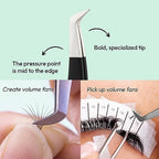 Eyesy Lash Eyesy Boot Lash Tweezer | Professional Volume False Lash Application Tool | Multi Shapes & Purposes Tweezers | Non-Slip Grip Tweezers (Black)
