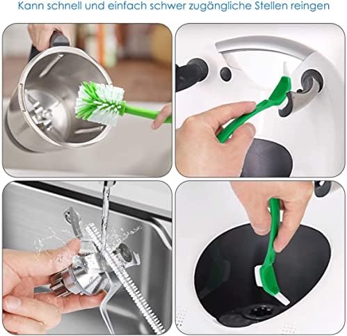 Blade Knife Cleaner Bowl Pot Washing Tool Cleaning Scrubbing Brush Ideal for Thermomix TM5/for Thermomix TM6/for Thermomix TM31 Food Mixer Monsieur Cuisine (Bowl Cleaning Brush)