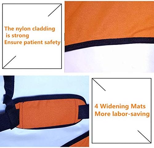 Patient Lift Sling Stair Slide Board Transfer Belt Emergency Evacuation Chair Up and Down The Stairs Disability Care Supplies （L：Suitable for Patients Weight More Than 60kg）