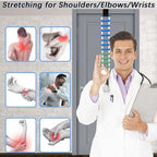 Portable Over-The-Door Shoulder Finger Ladder, Shoulder Pain Relief Wooden Finger Ladder for Hand Therapy and Joint Rehabilitation (Colorful)