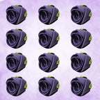 Confect Edible Flower | Edible Flower for cake decorations | Edible Flower Toppers | | Cupcakes & Doughnut Edible Toppers | True Purple Sugar Flower- Vegan, Gluten-Free, Soy-Free, Dairy-Free, Palm Oil-Free -Pack of 12