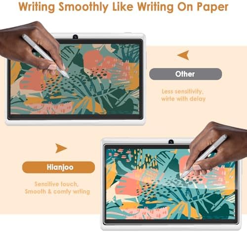 2-Pack Screen Protector Compatible with HNVHNV E07/Pritom K7 7"/ HOTTABLET HOTQ8/ PEICHENG Q8/ Contixo V8 V9 7" Tablet, Tempered Glass [HD Clarity] [9 Hardness] [Anti-Scratch] [Easy Installation]