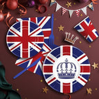 Britain UK England Flag Paper Plates And Napkins Set, Disposable British Flag Birthday Party Decorations Tableware, Plate, Napkin, Cup, Cutlery, Union Jack Party Decorations Favors | 24 Guest