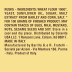 Mulino Bianco Fette Dorate 11.11oz (315g) – Authentic Italian Golden Toasted Bread – Perfect for Breakfast, Snacks, and Appetizers – Made with Natural Ingredients and No Palm Oil