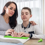 Jutom 4 Pack 4 Lines 28 Cells Braille Slate and Stylus Kit, Braille Fingerboard Writing Kits Braille Learning Tool Accessory for Blind and Visually Impaired Blind Plastic Braille Slate Gifts
