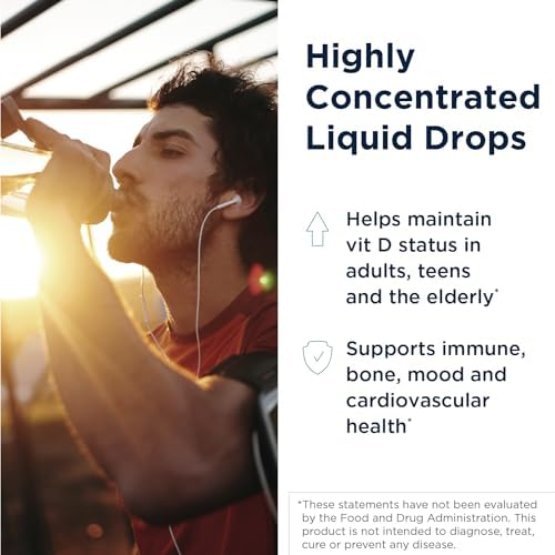 Designs for Health Hi-Po Emulsi Vitamin D Drops - Liquid Vitamin D 2000 IU, Highly Concentrated Vitamin D3 - Bone Health + Immune Support Supplement - 2000 IU Per Drop (1000 Servings / 1 Ounce)