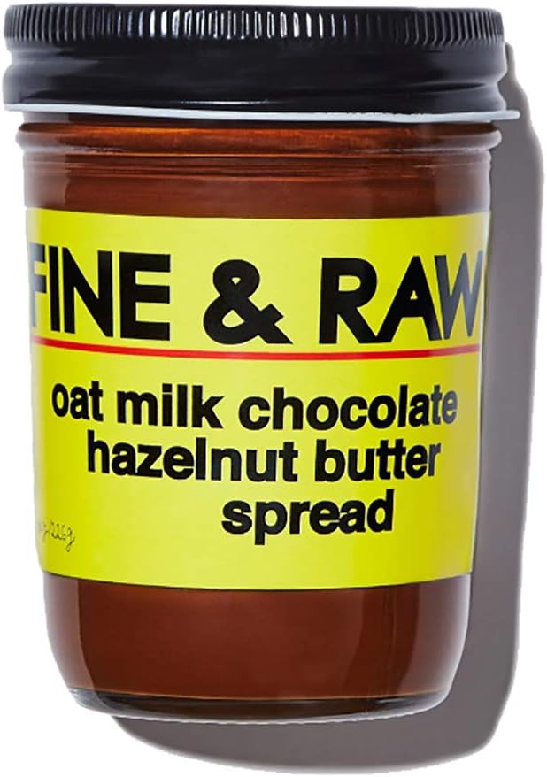 Fine & Raw Hazelnut Butter Spread 8 Ounce – Clean Ingredients, Vegan, and Organic Hazelnut Spread (Oat Milk Chocolate Hazelnut)