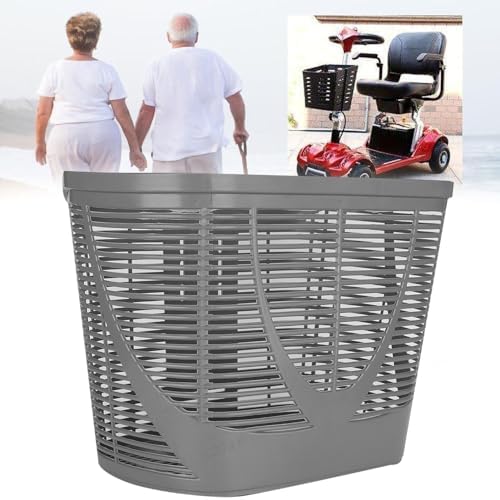 Mobility Scooter Replacement Plastic Rear Basket with Mounting Screws for Enhanced Storage, Universal Mobility Scooter Accessory with Secure Mounting Hardware