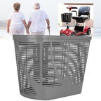 Mobility Scooter Replacement Plastic Rear Basket with Mounting Screws for Enhanced Storage, Universal Mobility Scooter Accessory with Secure Mounting Hardware