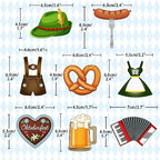 24Pcs Oktoberfest Cupcake Toppers, Beer Day Cake Topper, Bavarian Festival Cake Picks for Beer Theme Party Supplies, Oktoberfest Party Decorations (Oktoberfest B)