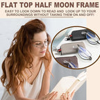 touk Foldable Reading Glasses Anti Blue Light, Soft Nose Pad Spring Hinge Compact Readers Portable Case for Men Women 2 Pack
