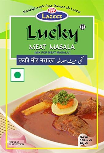 Lucky Curry Combo Masala 5 Pack (2 Meat Masala, 2 Chicken Masala, 1 Korma Masala, 1 Chicken Korma Masala)