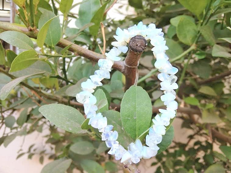 Hijet Opalite Chakra Chips Bracelet Balancing Positive Energy Harmony Luck Natural Genuine Fashion