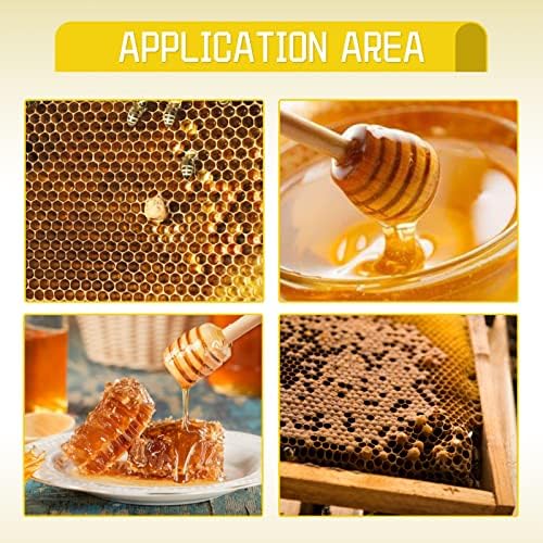 30pcs Beeswax Sheets Beehive Wax Foundation Sheets Natural Beeswax Honeycomb Sheets for Beekeeping Candle Making