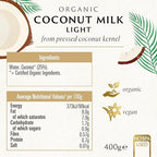 Biona Organic Light Coconut Milk 400 ml (Pack of 6)
