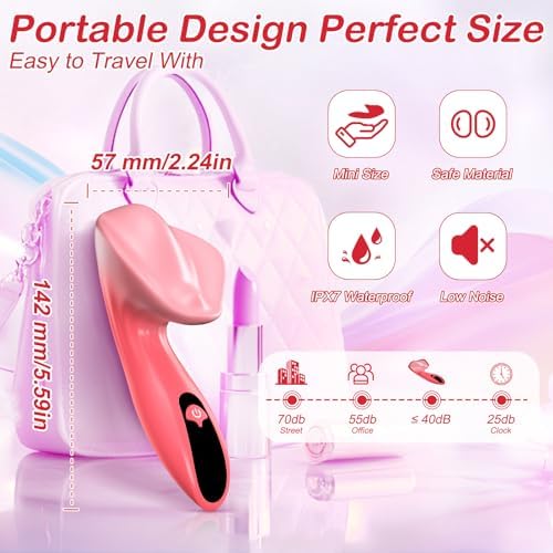 2025 New Enhanced Quiet Powerful 10 Modes Small Silicone Massage Rod for Women Portable & Handheld Personal Wireless Bullet Tool for Quick Relaxation Pink G2644