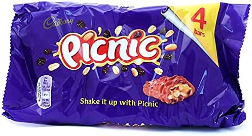Cadbury Picnic Pack of 4 x 32 g