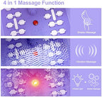 Foot Spa Bath Massager with Heat Bubbles and Vibration Massage and Jets, 16 OZ Calming Lavender Foot Soak Epsom Salt, MoodRelish Foot Soaker With Red Light, 22 Massage Rollers, Adjustable Temp -Purple