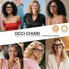 OCCI CHIARI Large Frame Reading Glasses for Women Retro Square Readers