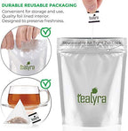Tealyra - Raspberry Relaxation - 25 Bags - Herbal Loose Leaf Tea - Lemon Verbena - Hibiscus - Lemongrass - Calming Relaxing Bed Time Tea - Caffeine Free - 25 Sachets