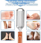 Professional Foot Scrubber Dead Skin Remover, Pedicure Foot File Callus Removal, Heel Scraper for Cracked Heels, Microplane Cheese Grater for Feet, Foot Rasp for Hard Skin(T1)